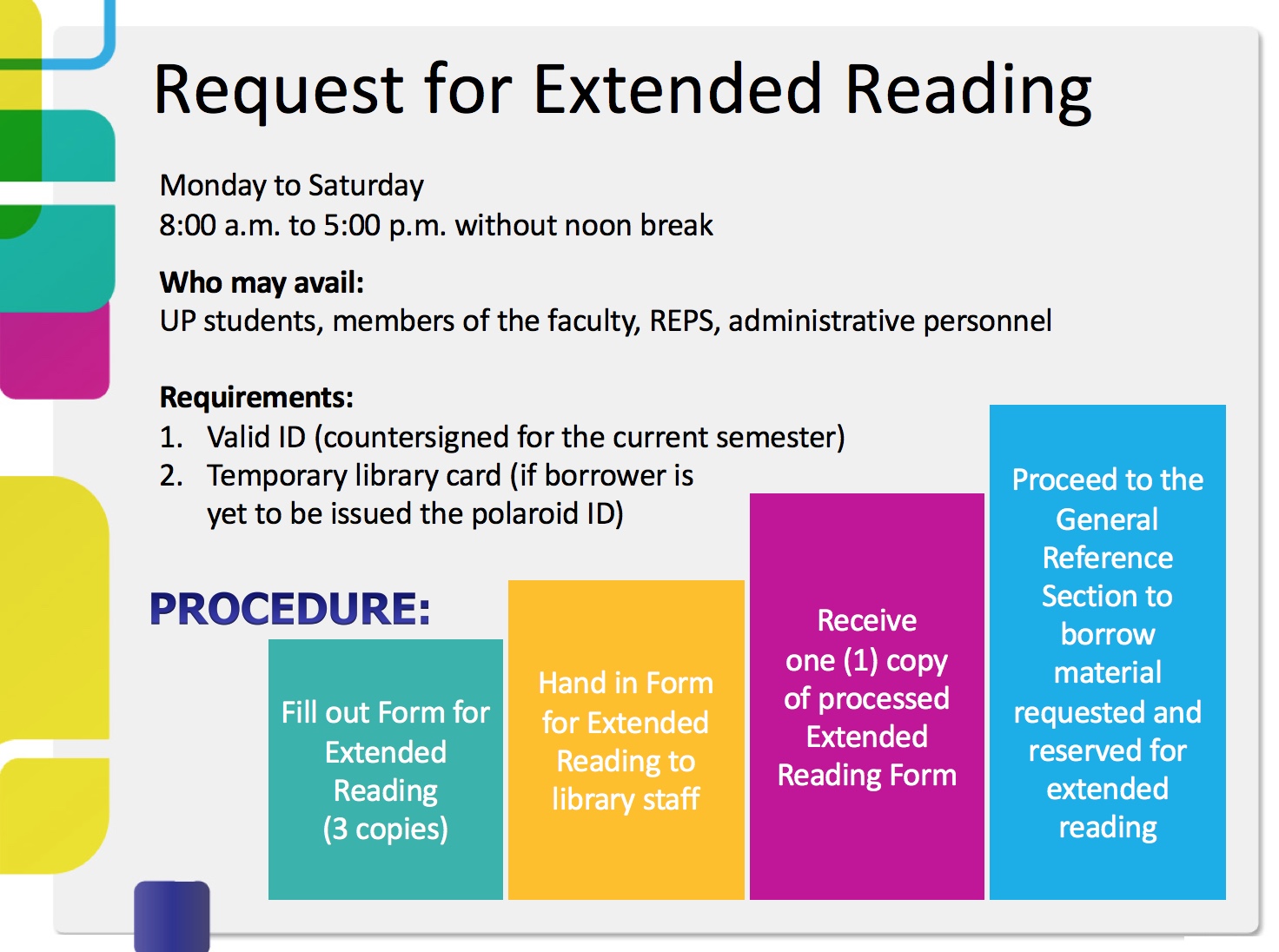 request extended reading