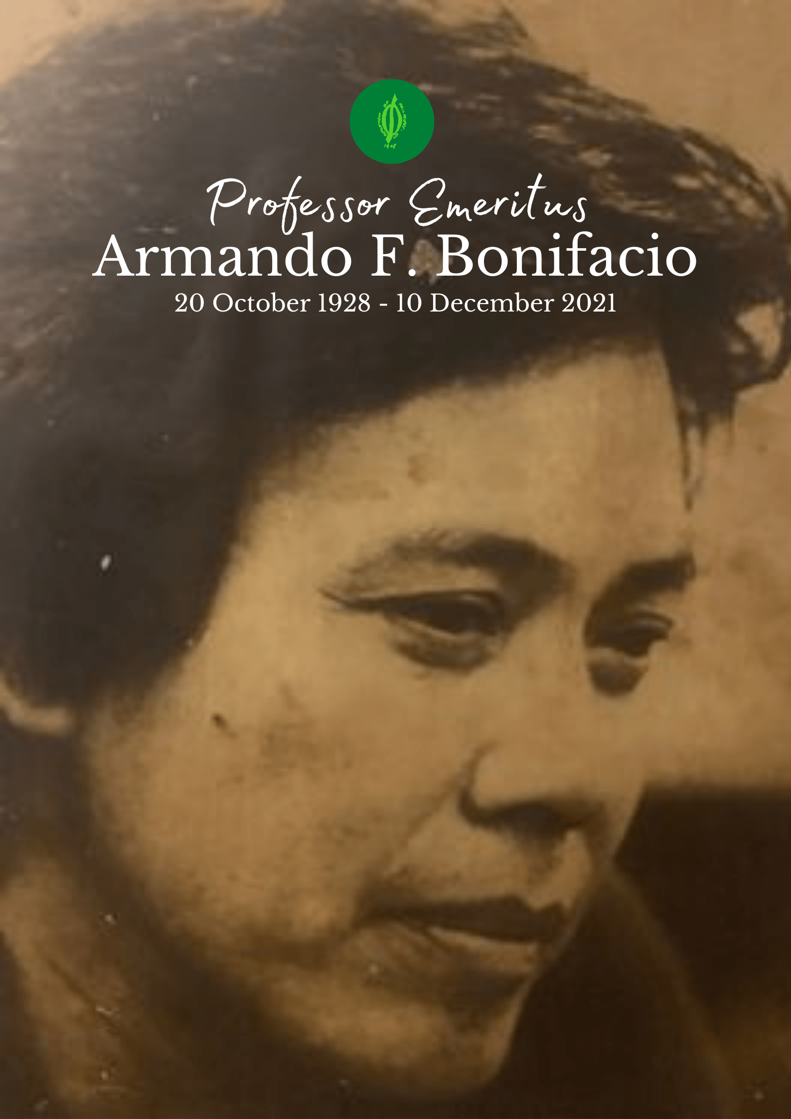 Professor Emeritus Amado Bonifacio